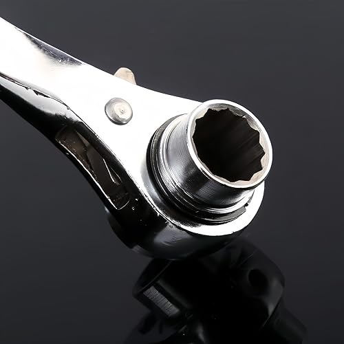 Miniatura 8 de Llave de trinquete Podger Herramienta de liberación rápida bidireccional Llave de andamio Podger de trinquete 0.748-0.827 in