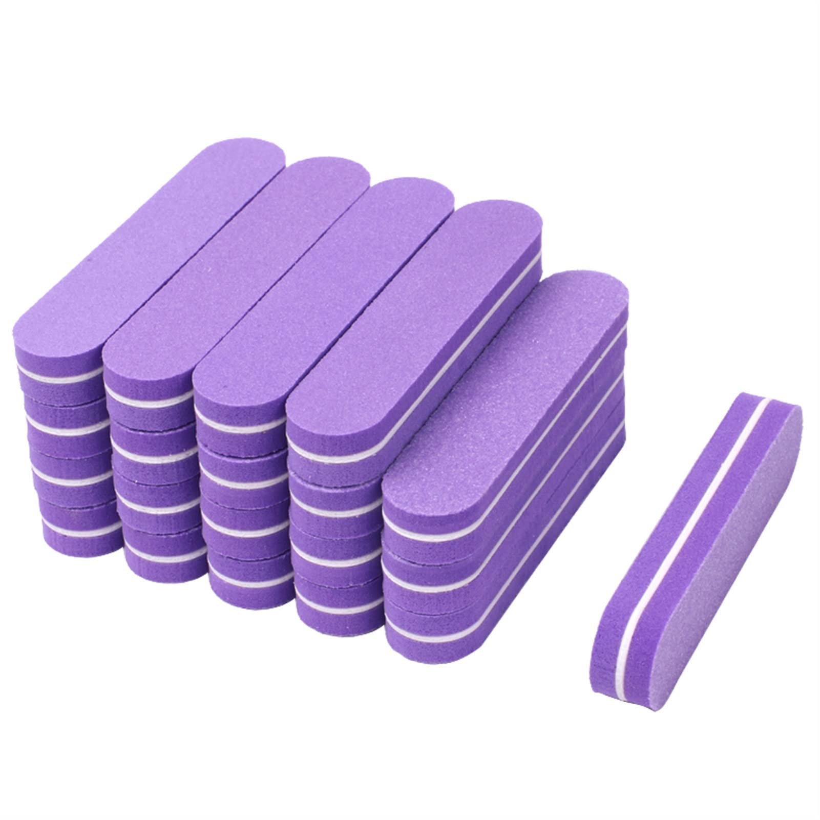 Nagelfeile,Nail Buffer, 100 Teile/los Mini Schwamm Nagelfeile Puffer Maniküre Pediküre Werkzeuge Schleifpapier 100/180