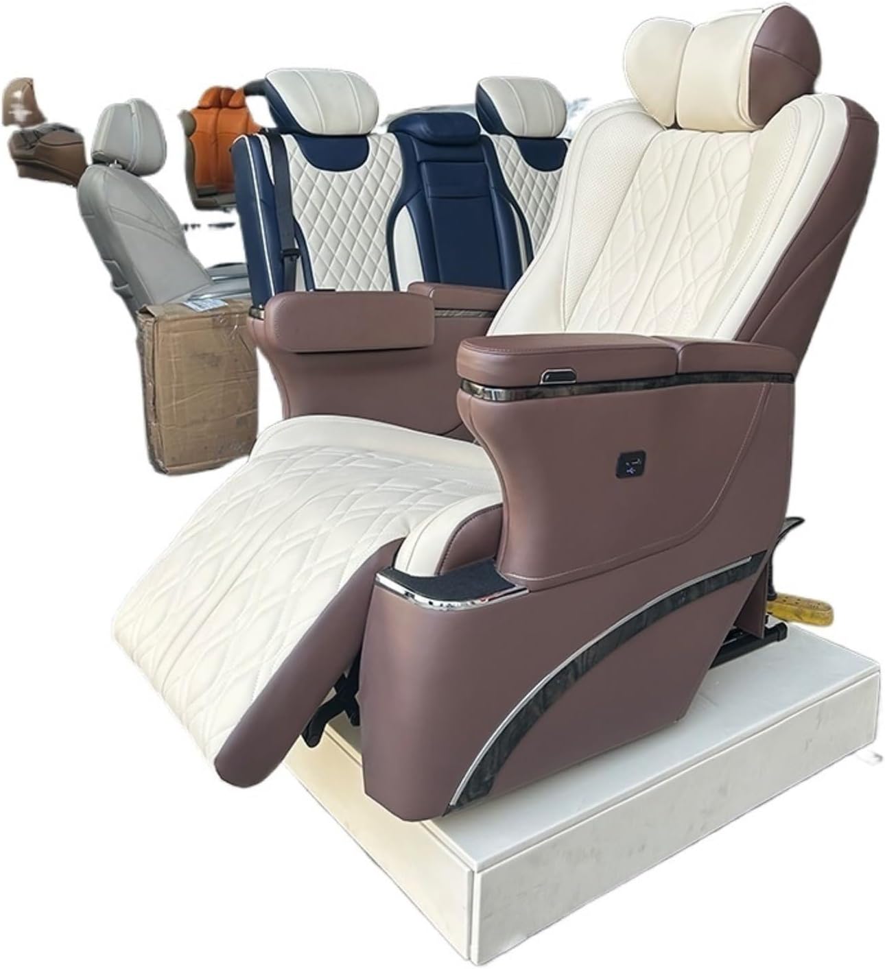 Interior Modified Electric Vip Luxury Car Seat With Massage Ventilated For Hyundai Staria