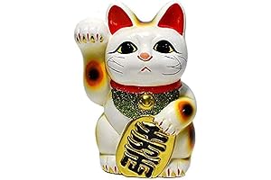 Tokoname Porcelain White Right-Hand Lucky Cat