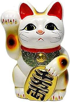 Amazon.co.jp: 招き猫 5号 白小判猫(右手) 常滑焼 : ホーム&キッチン Amazon.co.jp: 招き猫 5号 白小判猫(右手) 常滑焼 : ホーム&キッチン