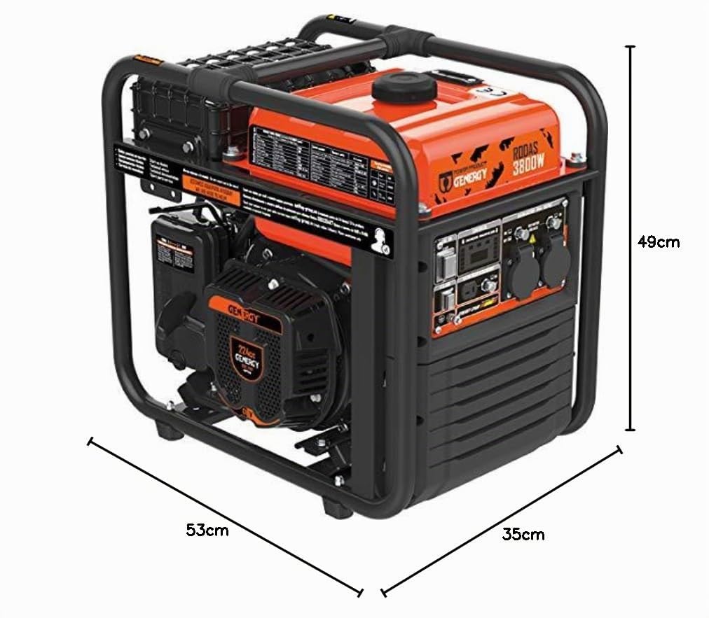 GENERADOR INVERTER 4T RODAS 3800W