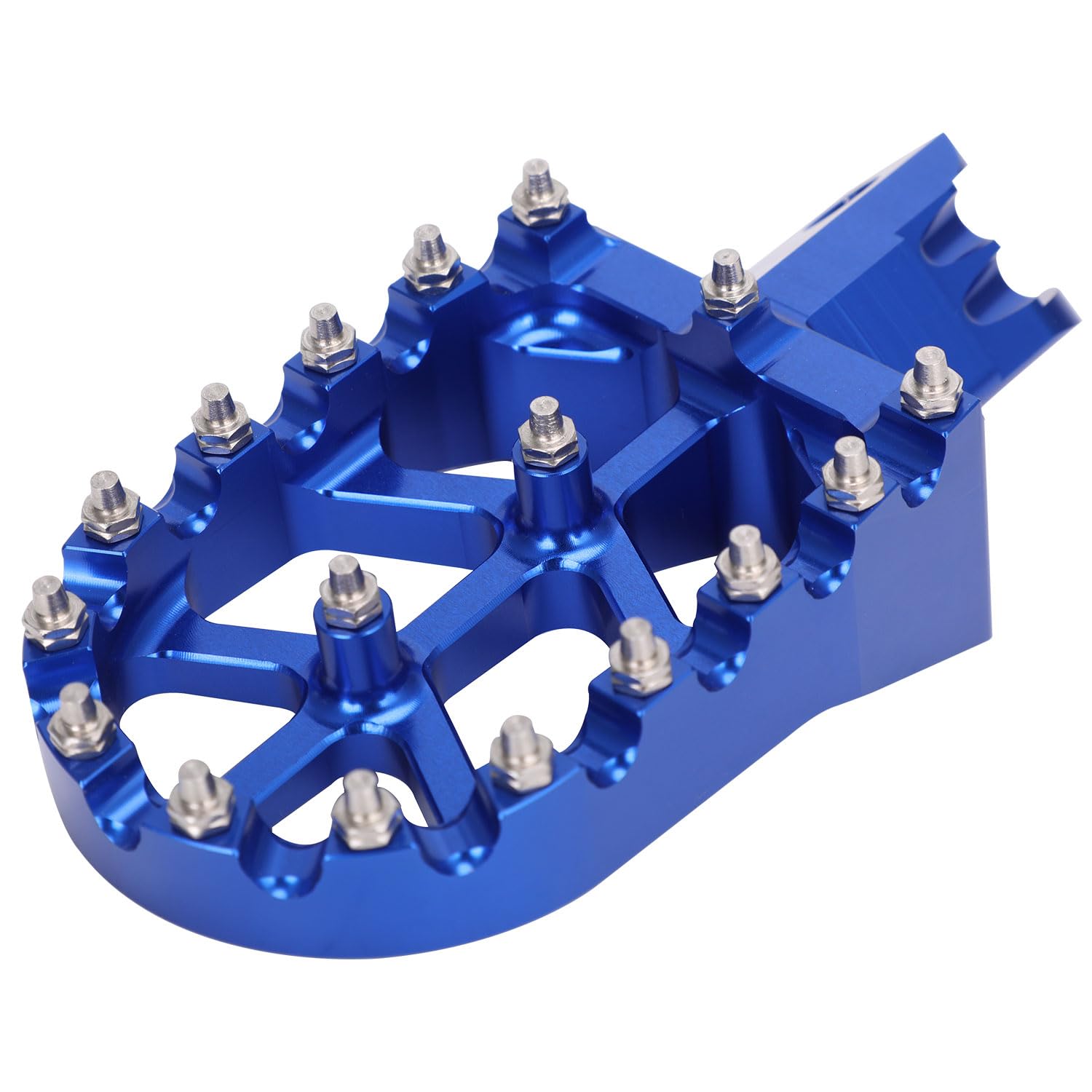 Repose-Pieds Moto CNC Aluminium Enduro pour Yamaha DT50R/SM 1998-2011 Bleu | Structure CNC en Aluminium, Usage Moto Cross, Usage Enduro, Compatible avec Yamaha DT50R/SM 1998-2011