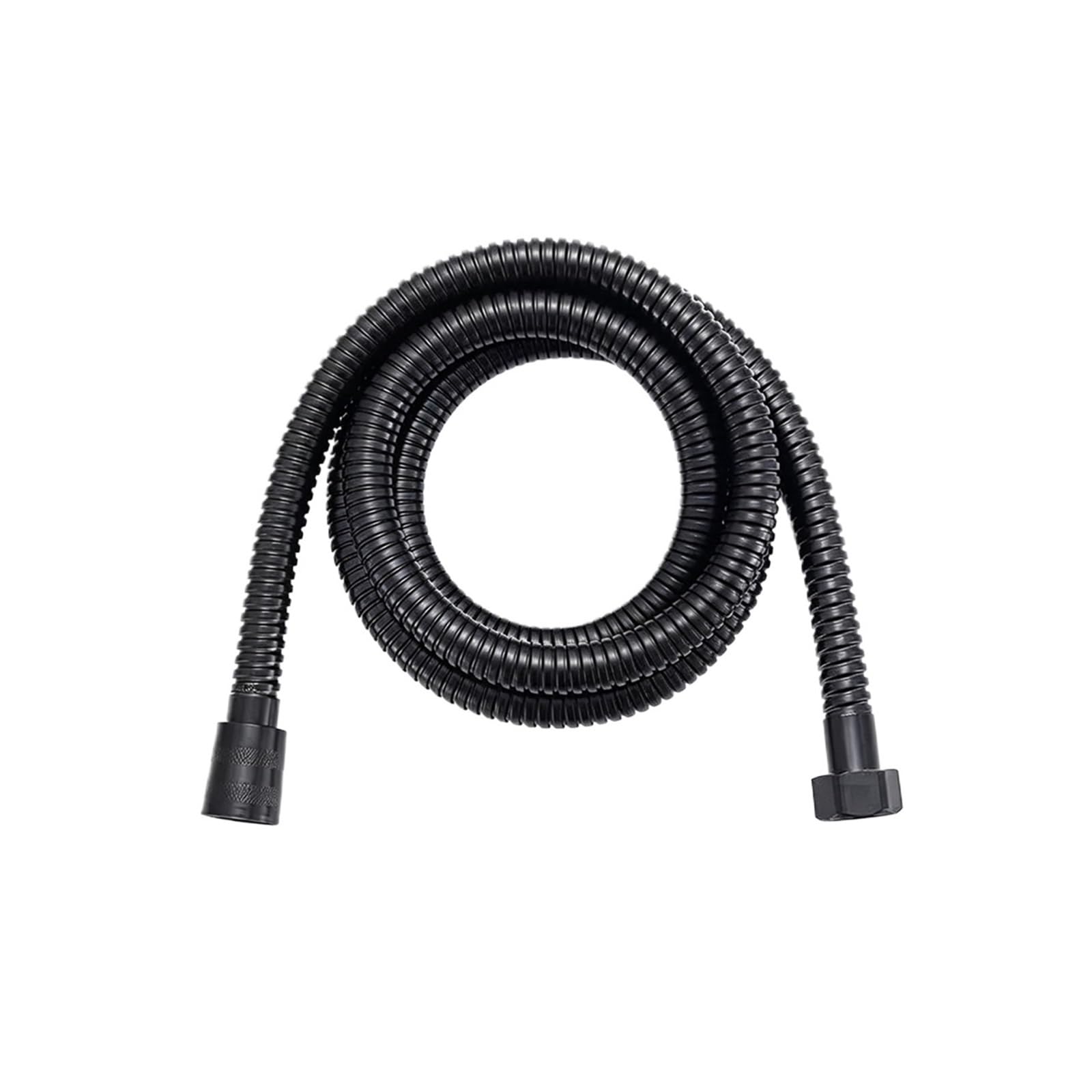 Stainless Steel Flexible Handheld Shower Head Pipe 2m/1.5m(Black 1.5m)