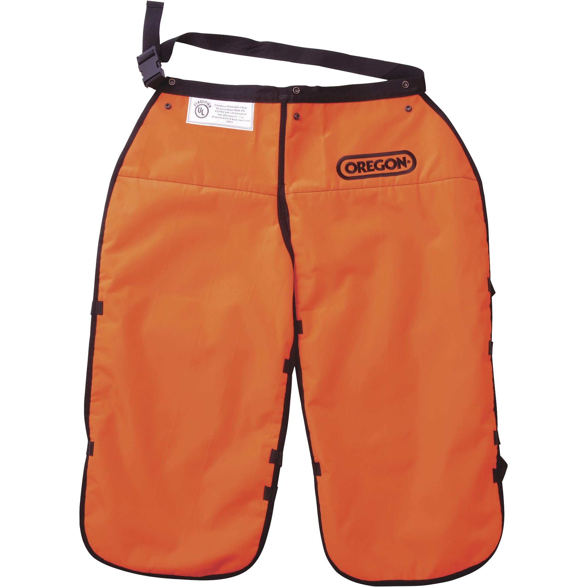Oregon Chaparreras para motosierra estilo delantal, 32 pulgadas, número de modelo 564132-32, Naranja, 32in