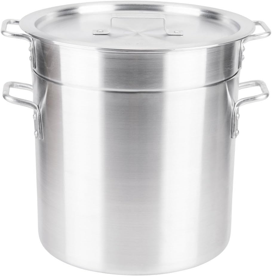 Royal Industries Double Boiler with Lid, 20 qt, 11.8" x 11