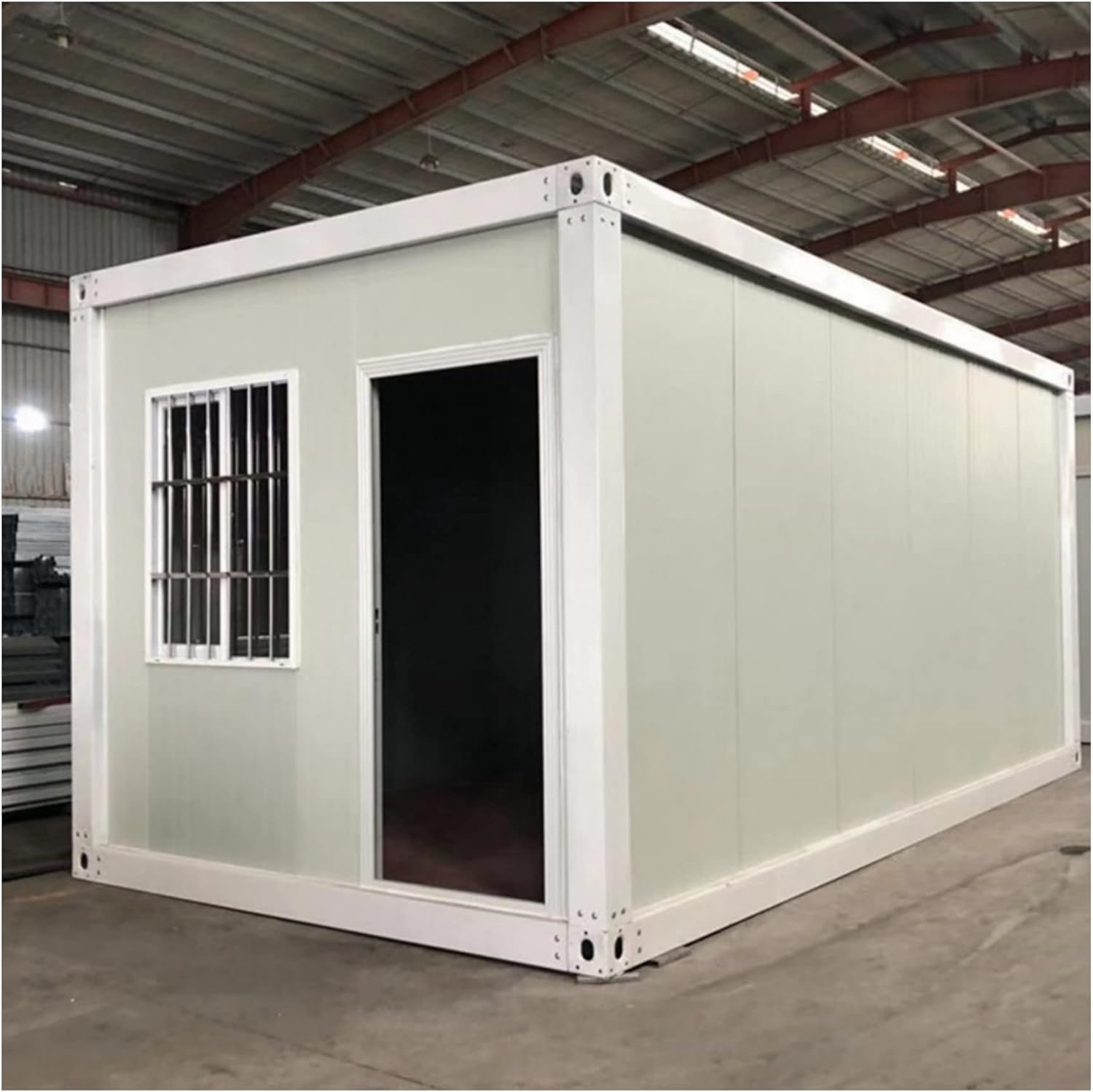 資材でのご提供；W2000×D3000×H2500mm；約6㎡（3.7畳相当）；2階建て；2ユニット；現場組立；モジュール住宅；簡易住宅；コンテナ住宅；2枚の窓付き；納期はご相談可；カスタム対応可能；低コスト；防火；断熱；防音；耐震；連結可能；増築可能；倉庫用；オフィス用；セカンドハウス用；社員寮用；日本語取扱説明書付き；【兵庫から全国へ】新品；モジュール住宅；プレハブ倉庫；コンテナハウス；仮設住宅；オフィス；倉庫；低価格；ガレージ 提供資材】サイズ：W2000×D3000×H2500mm、約6㎡（3.7畳）、6個セット