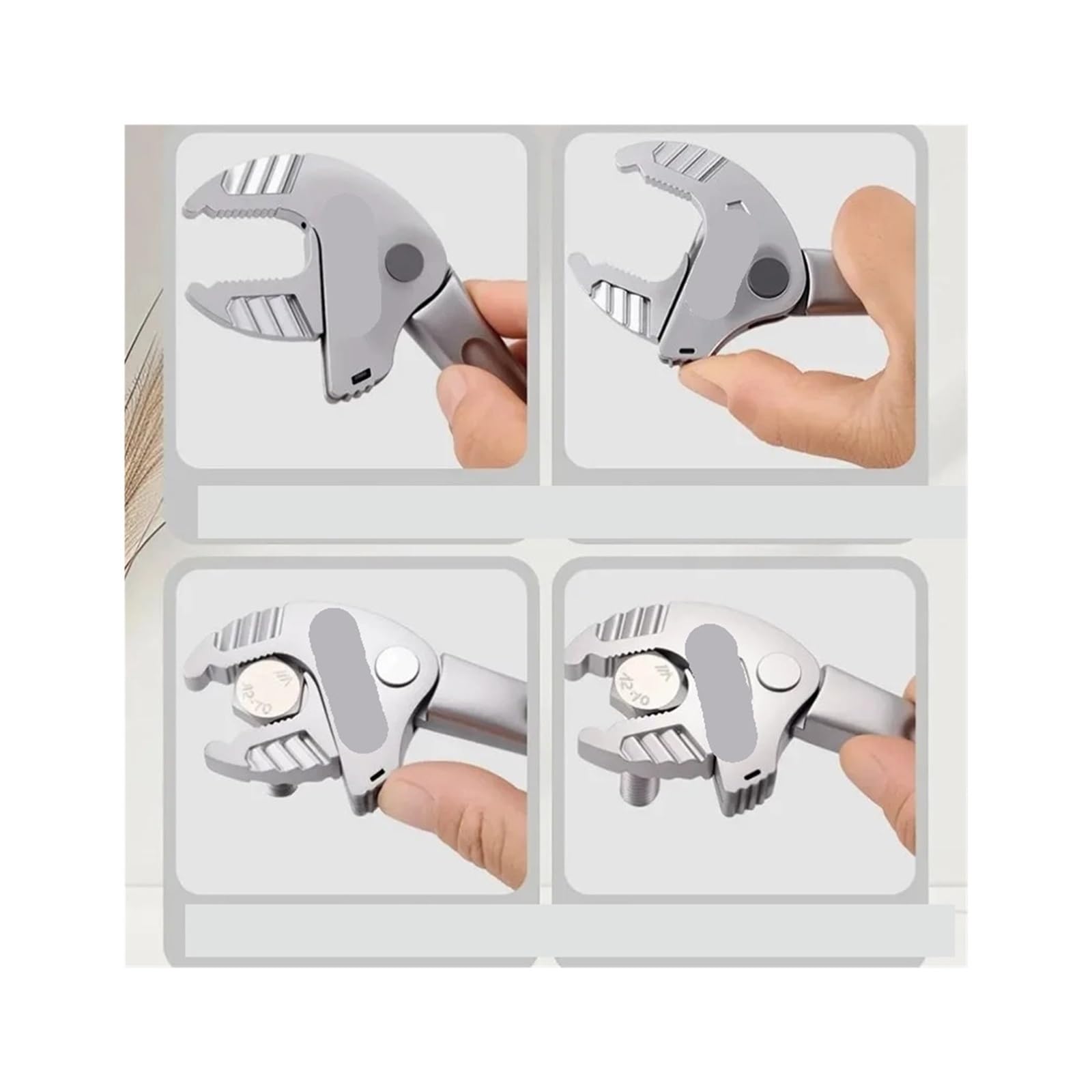Pinza a Pappagallo Pinze for artigli di granchio Chiave regolazione Strumento bloccaggio automatico a bocca larga a cricchetto for utensili manuali automobilistici for impianti idraulici