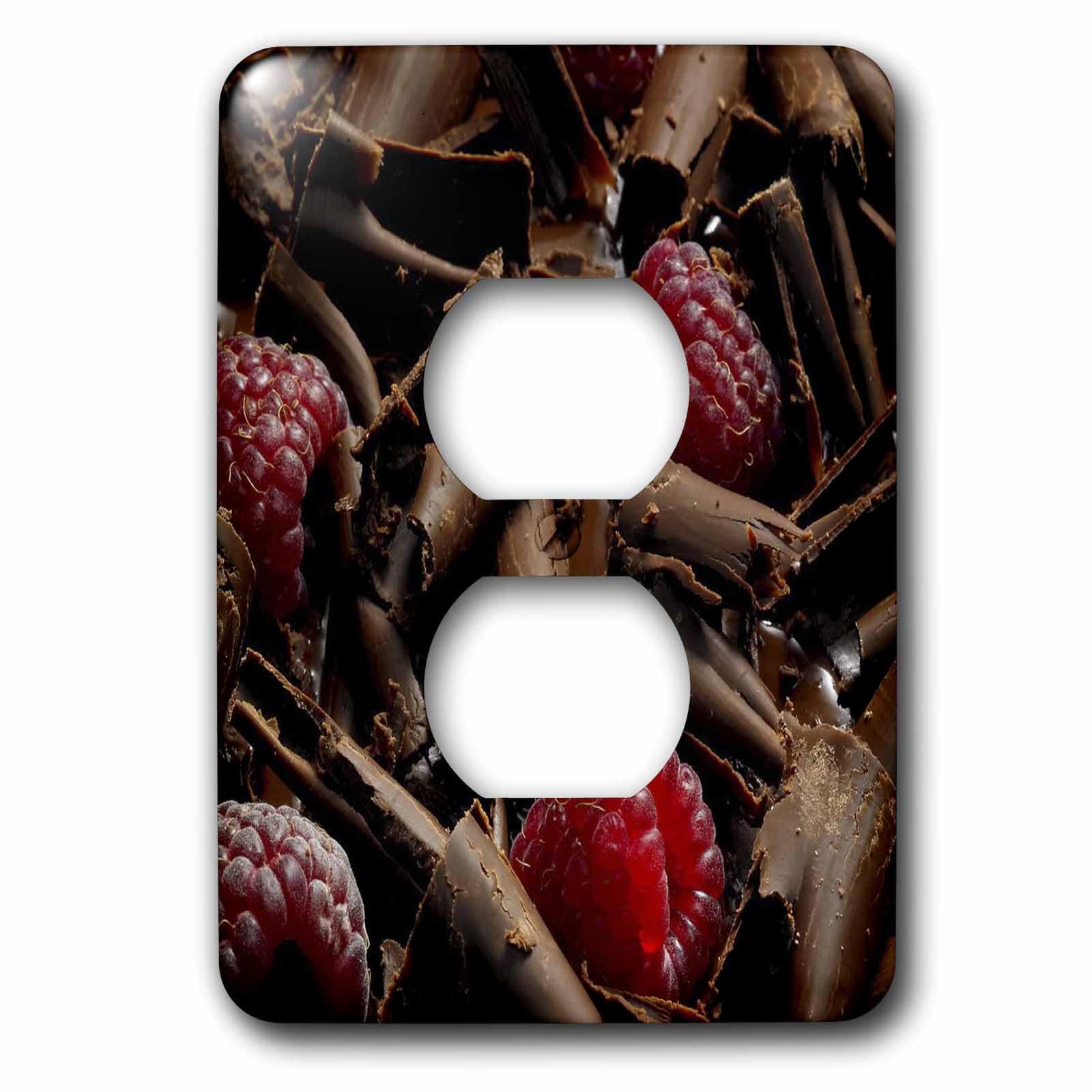 Cache prise 2 prises motif chocolat pour embellir votre cuisine familiale