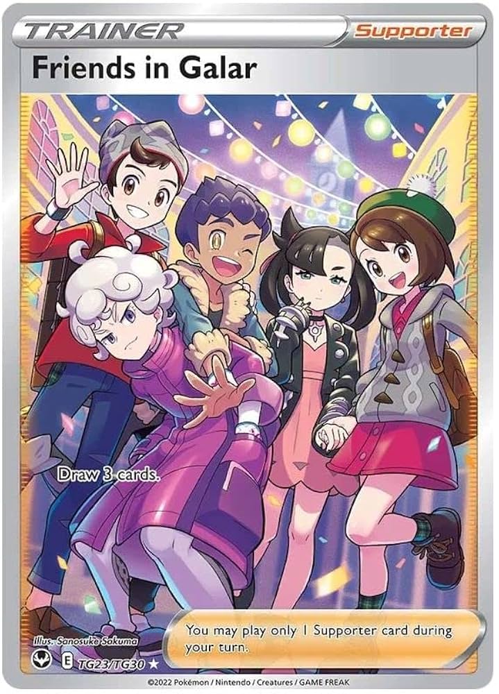 ポケモンカード Friends in Sinnoh & Galar Friends in Galar TG23/TG30 rzadka karta Ultra Pokemon
