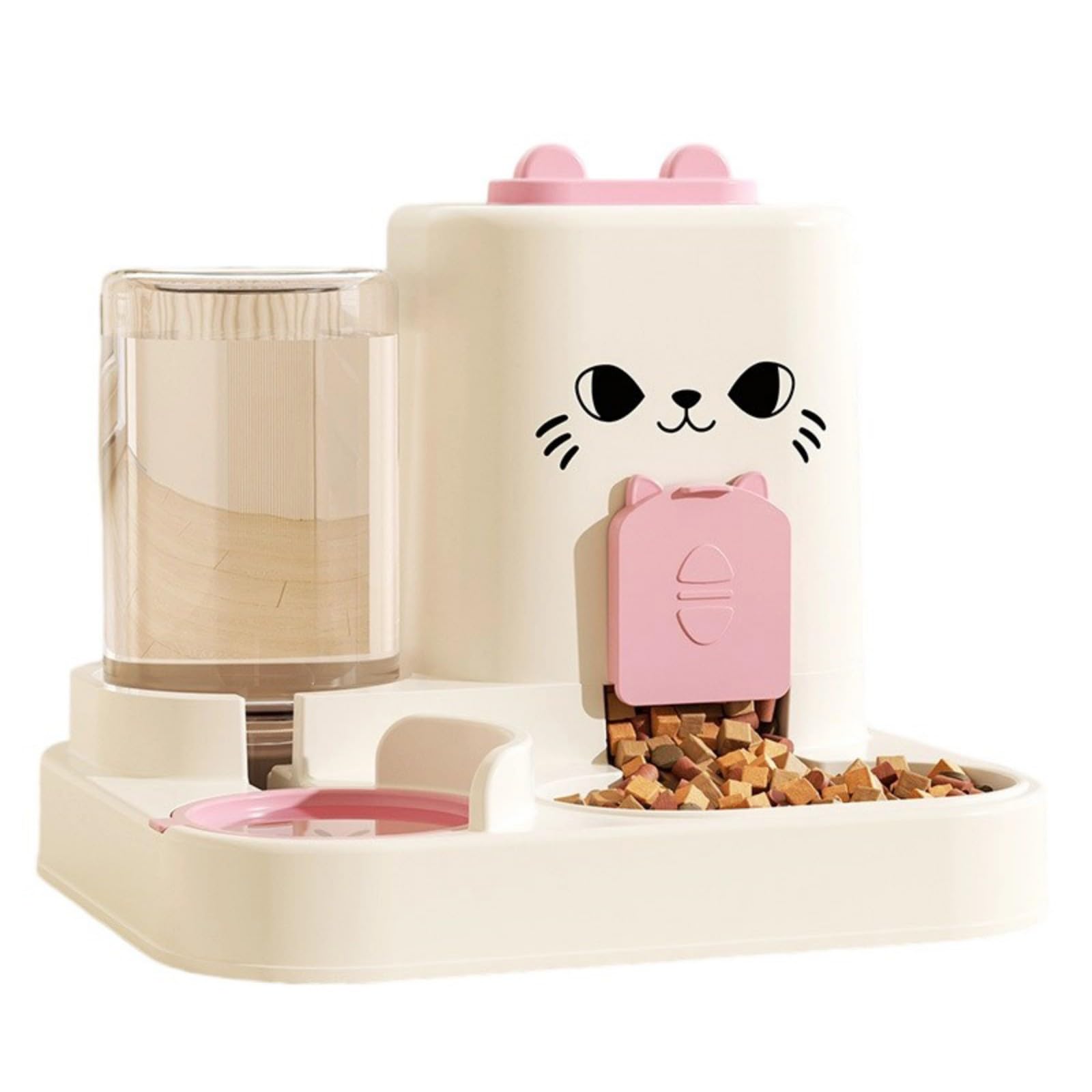 Mangeoire automatique pour chien et chat avec bol en métal