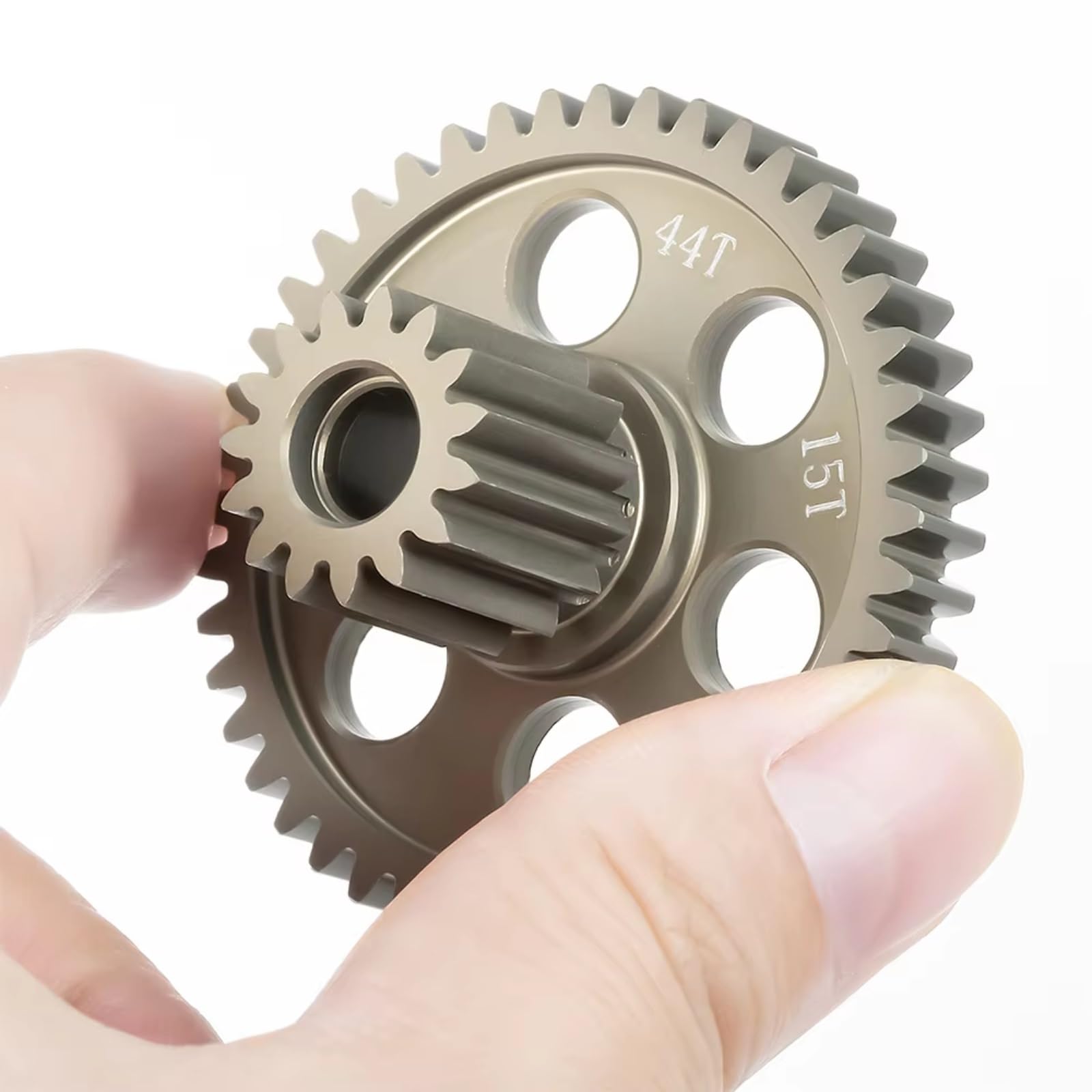Per Tamiya Per Clod Buster 1/10 Alluminio 44T 15T Contatore Ingranaggi Diff Spool Parti Di Aggiornamento Modificate Ricambio Sostituisci Crawler