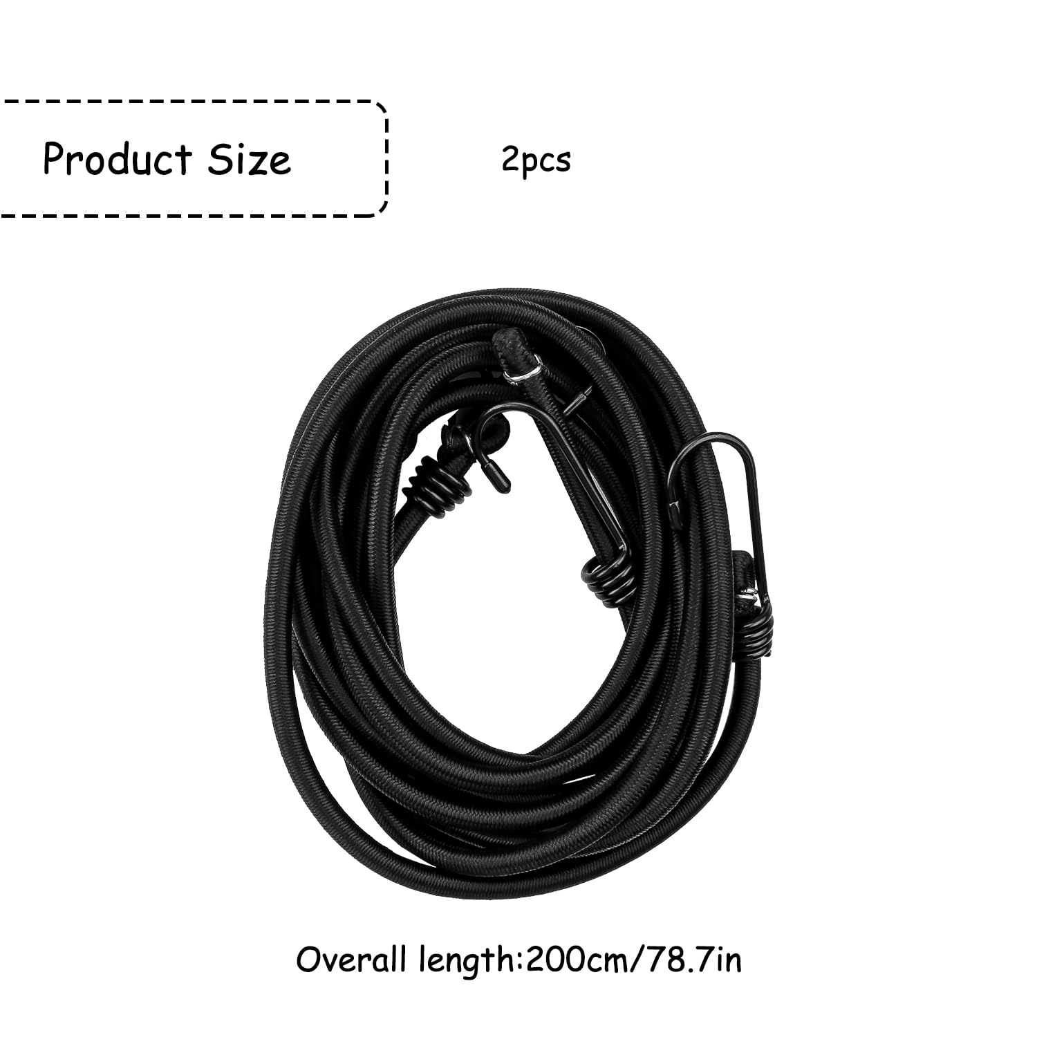 Luckious 2PCS Metres Hooked Elastic Cord - Image 2