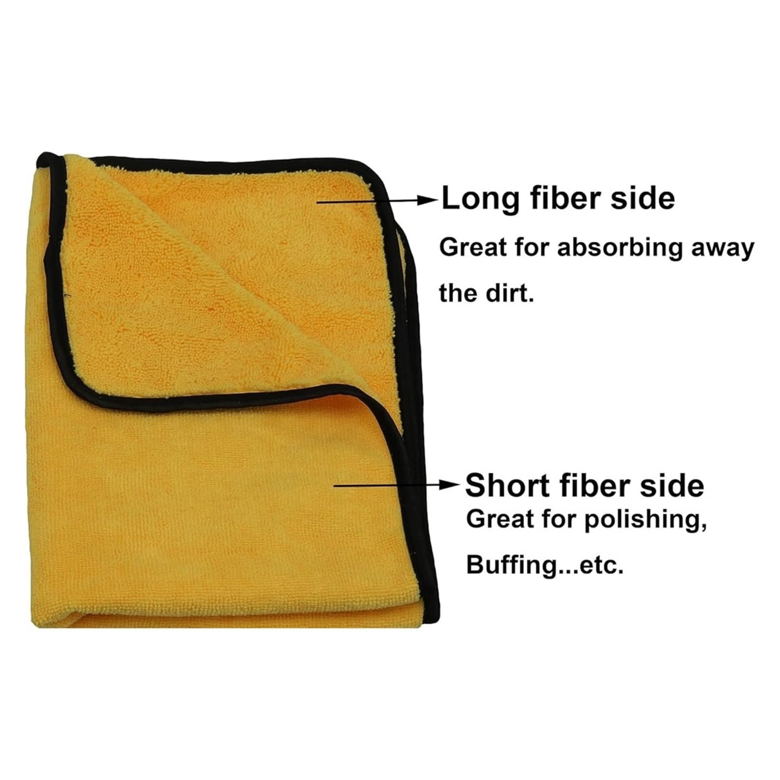 Professionelle Mikrofasertücher for das Auto, weich und saugfähig, for Detaillierung und Reinigung(6pcs)