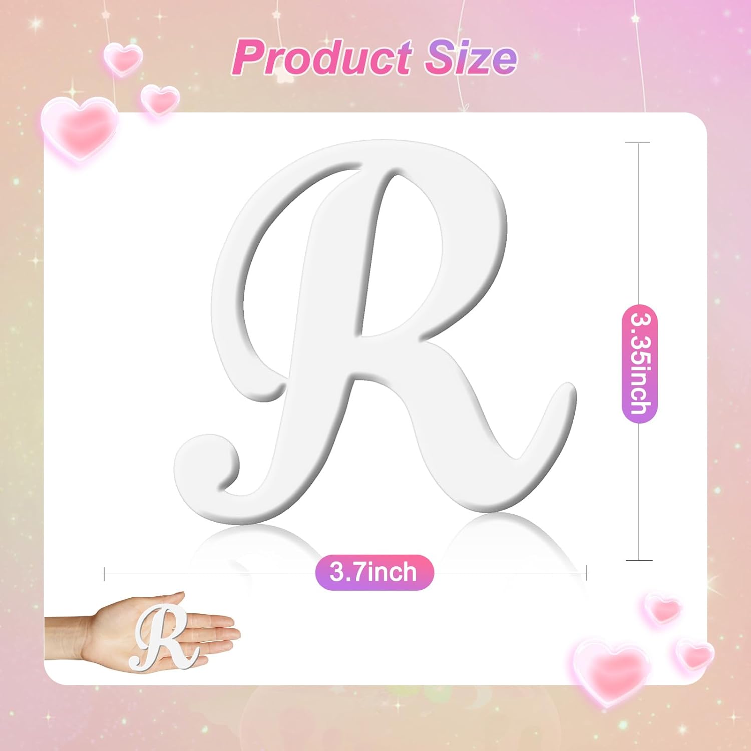 Decorative Lettering Charms for Bogg Bag, Alphabet Lettering Accessories, Decorative Bogg Bag Charms Insert Alphabet Lettering, Alphabet 3D Letters for Personalizing Handbag DIY - Image 2