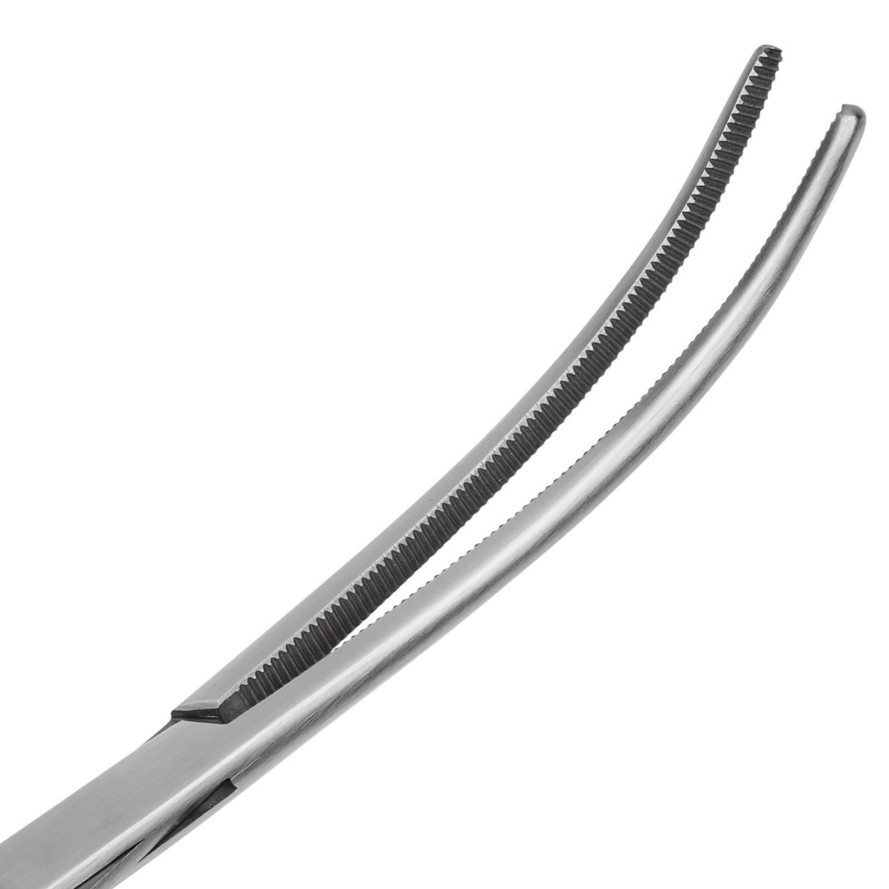 May - Edelstahlklemme 25 cm lang | Gebogene und geriefte Spitze - Präzisions-Klemme für Hobby, Handwerk & Haushalt