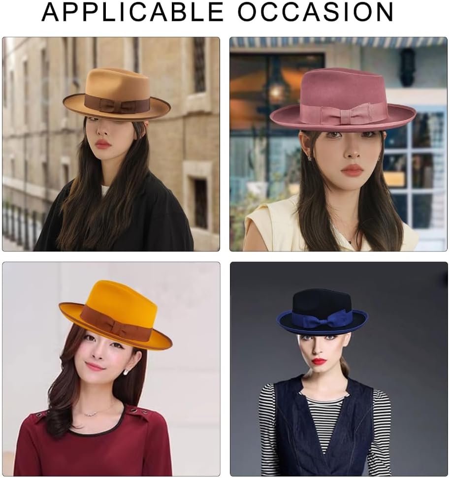 Shopping Travel Party Hat Comfortable Felted Wool Hat Trendy Female Headgear