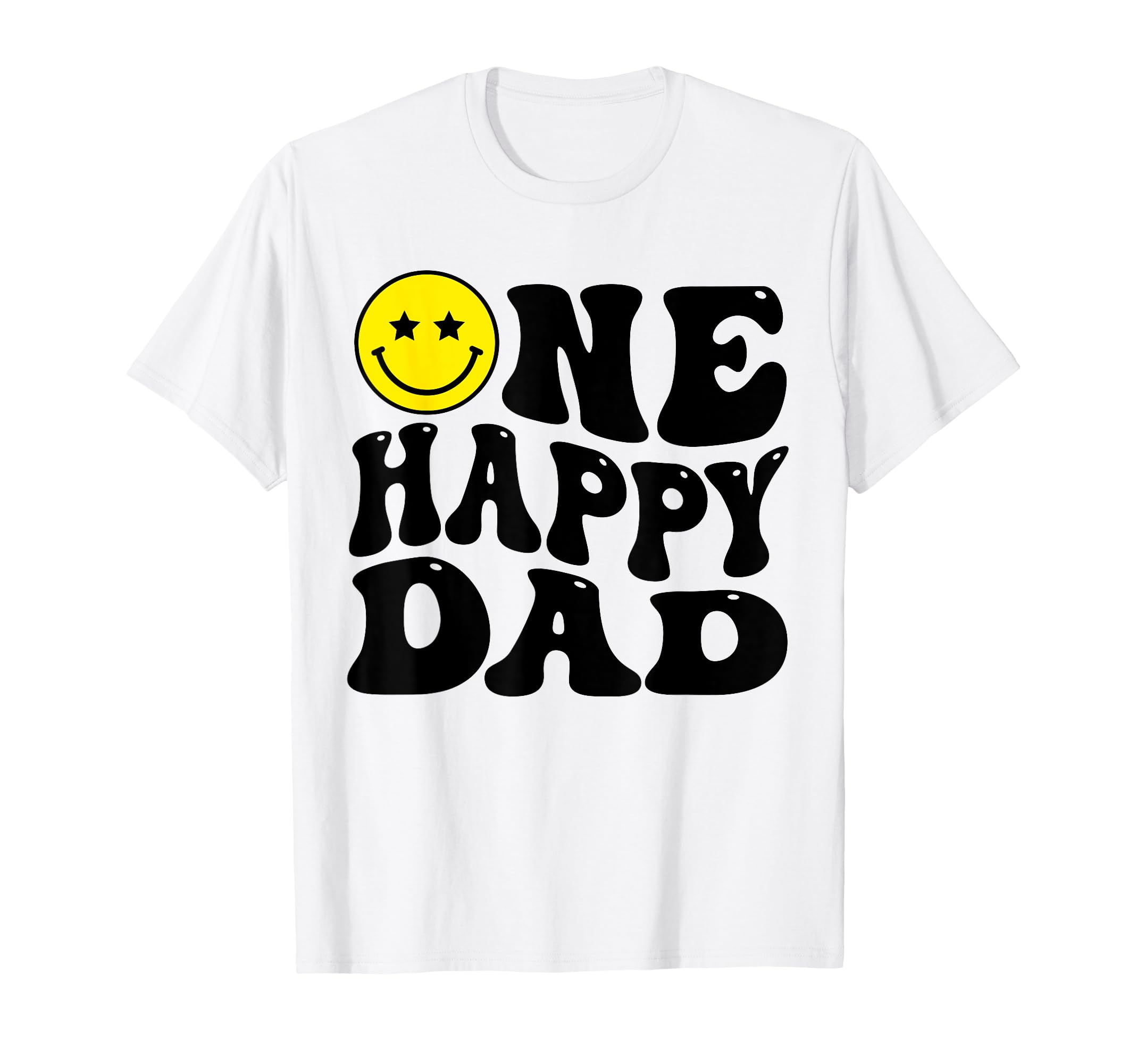 Dad One Happy Dude Dada 1st Birthday Family Matching T-Shirt