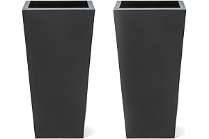 Step2 Tremont Tall Square Planters for Outdoor Plants