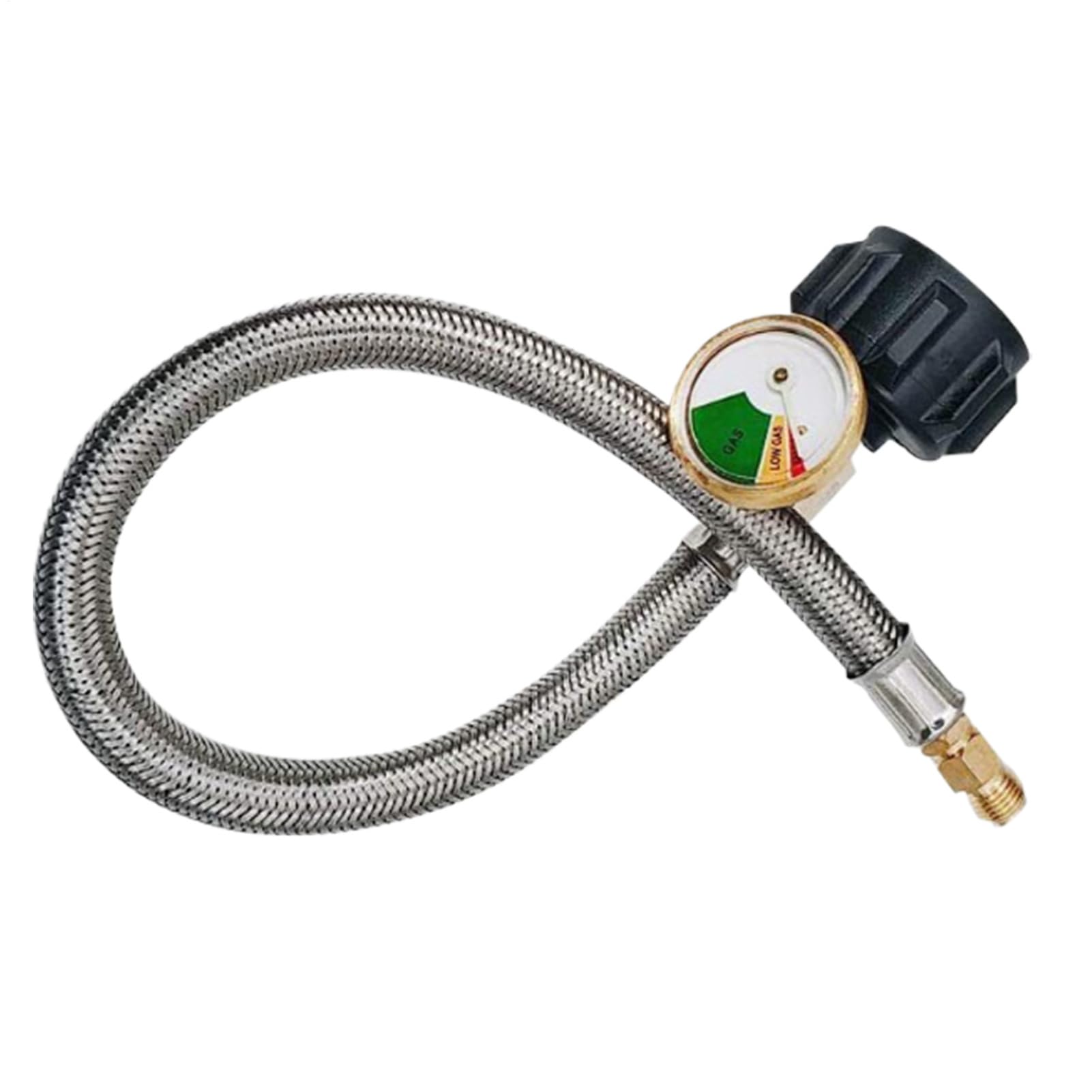 Tuyau à gaz pour camping-car avec manomètre fin des fuites accessoires cuisson 38 cm