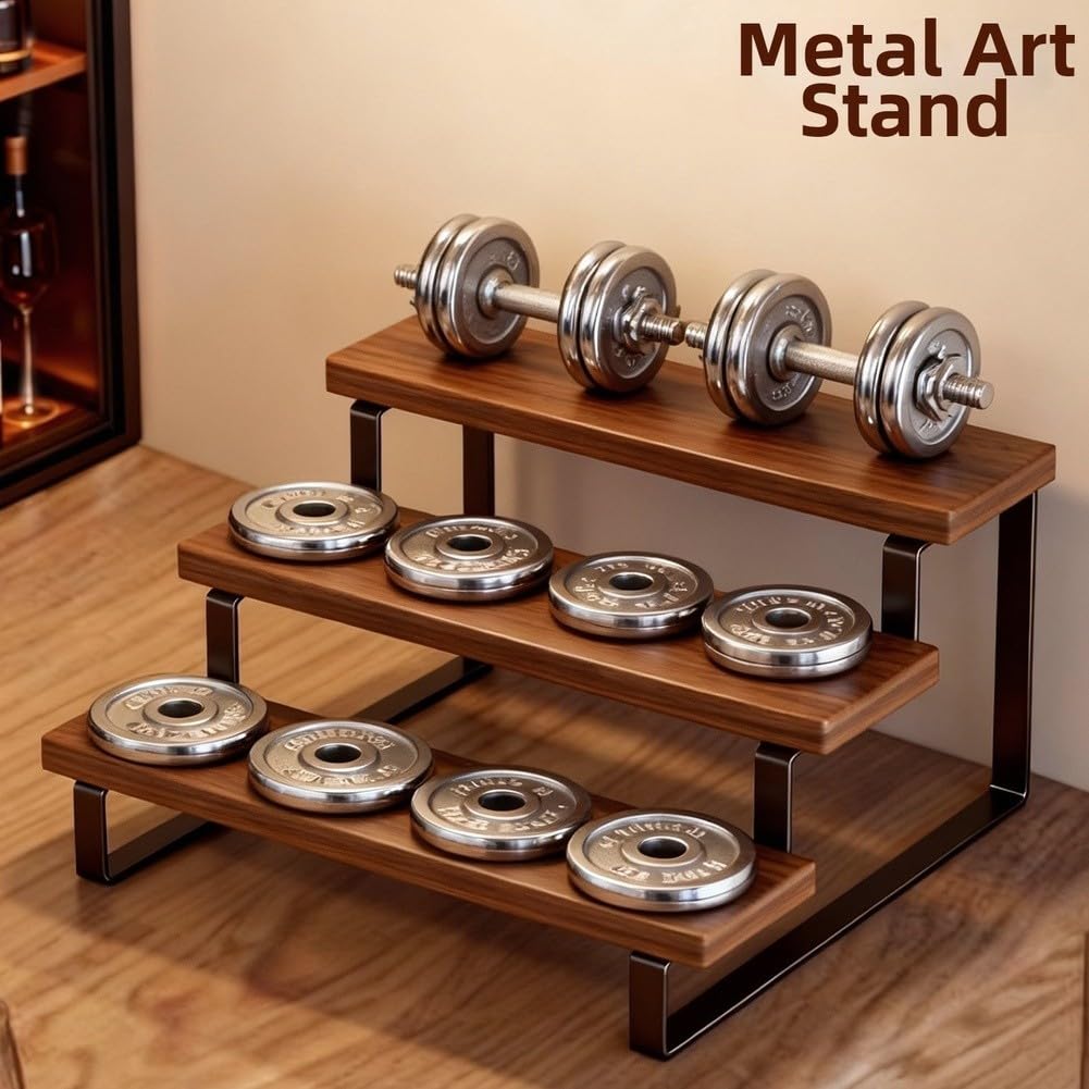 para soporte Botellas Nogal y Hierro para robusto para soporte(Brown)