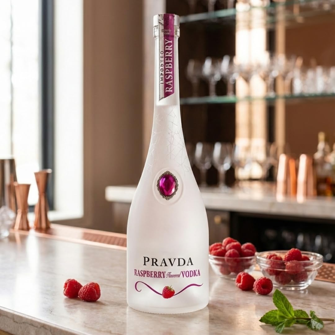 Pravda RASPBERRY Flavored Vodka 37,5% Vol. 0,7l