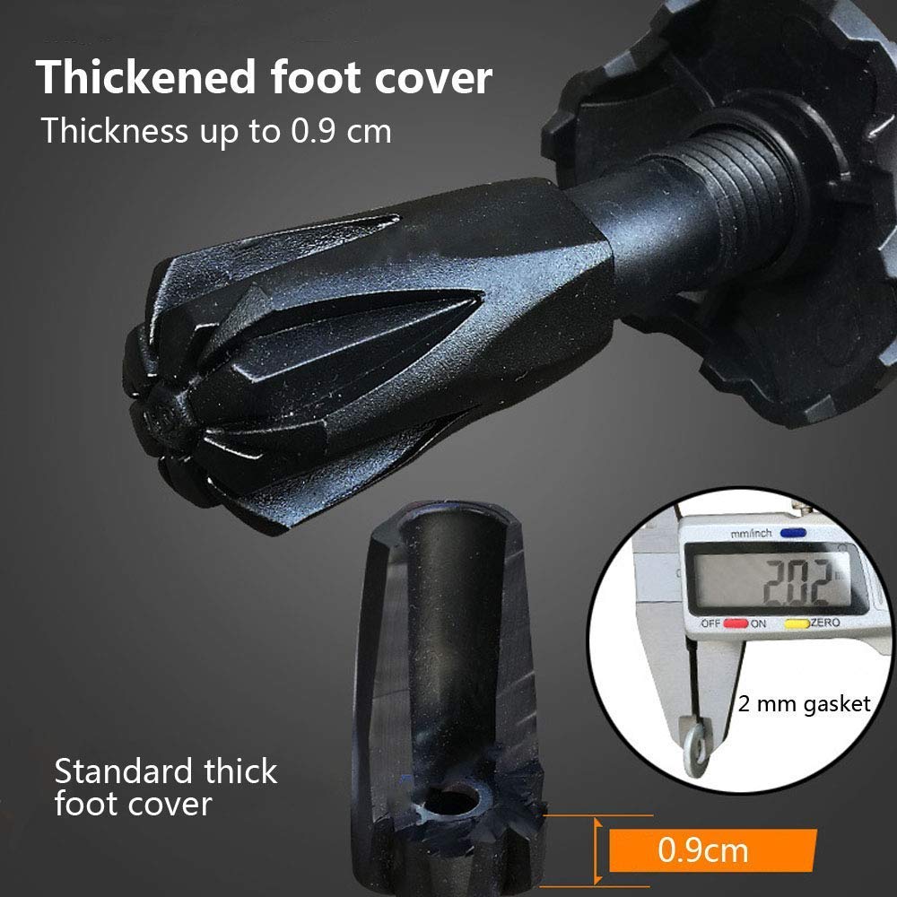 Poignée télescopique Ergonomique réglable avec système Anti-Choc à Verrouillage Rapide Bâtons de randonnée pour randonnée, Trekking, Camping, Voyage, 2 pièces