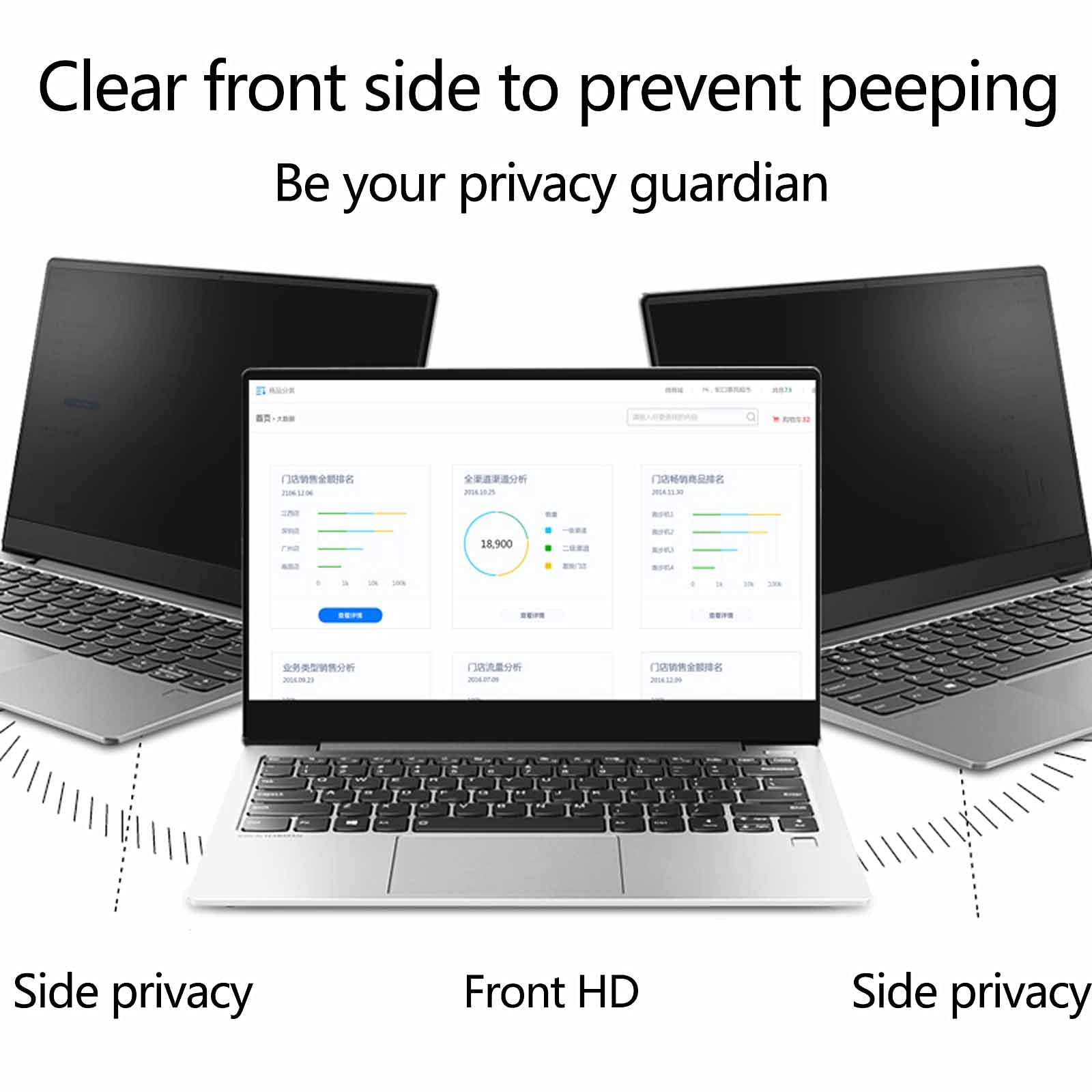 Pellicola Protettiva per Schermo del Computer Portatile, Anti-Luce Blu, HD, per la Privacy degli Occhi, 17,3 Pollici(16 Pollici (355 * 201)