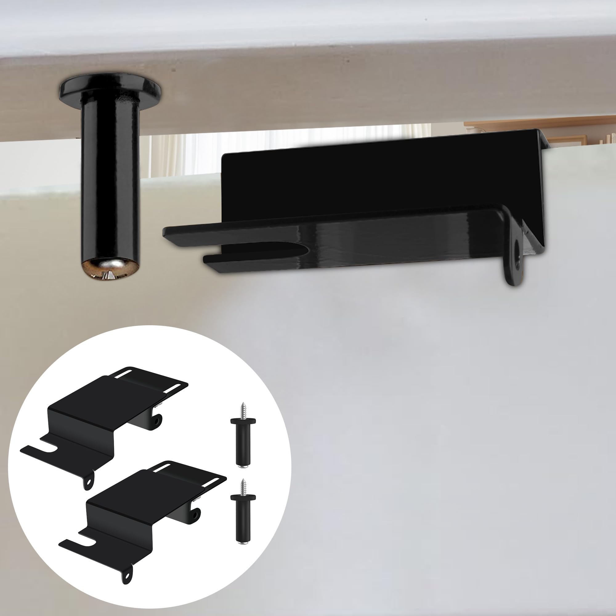 Cerradura superior de puerta de seguridad para niños, cerraduras de puerta superior para niños, hechas de metal duradero, cerraduras ajustables para puerta, cerradura de puerta a prueba de