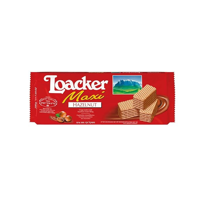 Buy Loacker, Maxi Crispy Wafers Cacao and Milk, Italian Hazelnuts