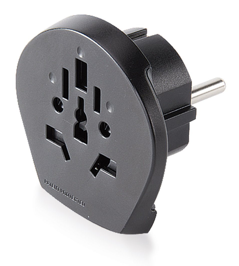 ANSMANN Adaptateur De Prise Secteur Europe Vers Prise Anglaise / Prise De Voyage Schuko Avec