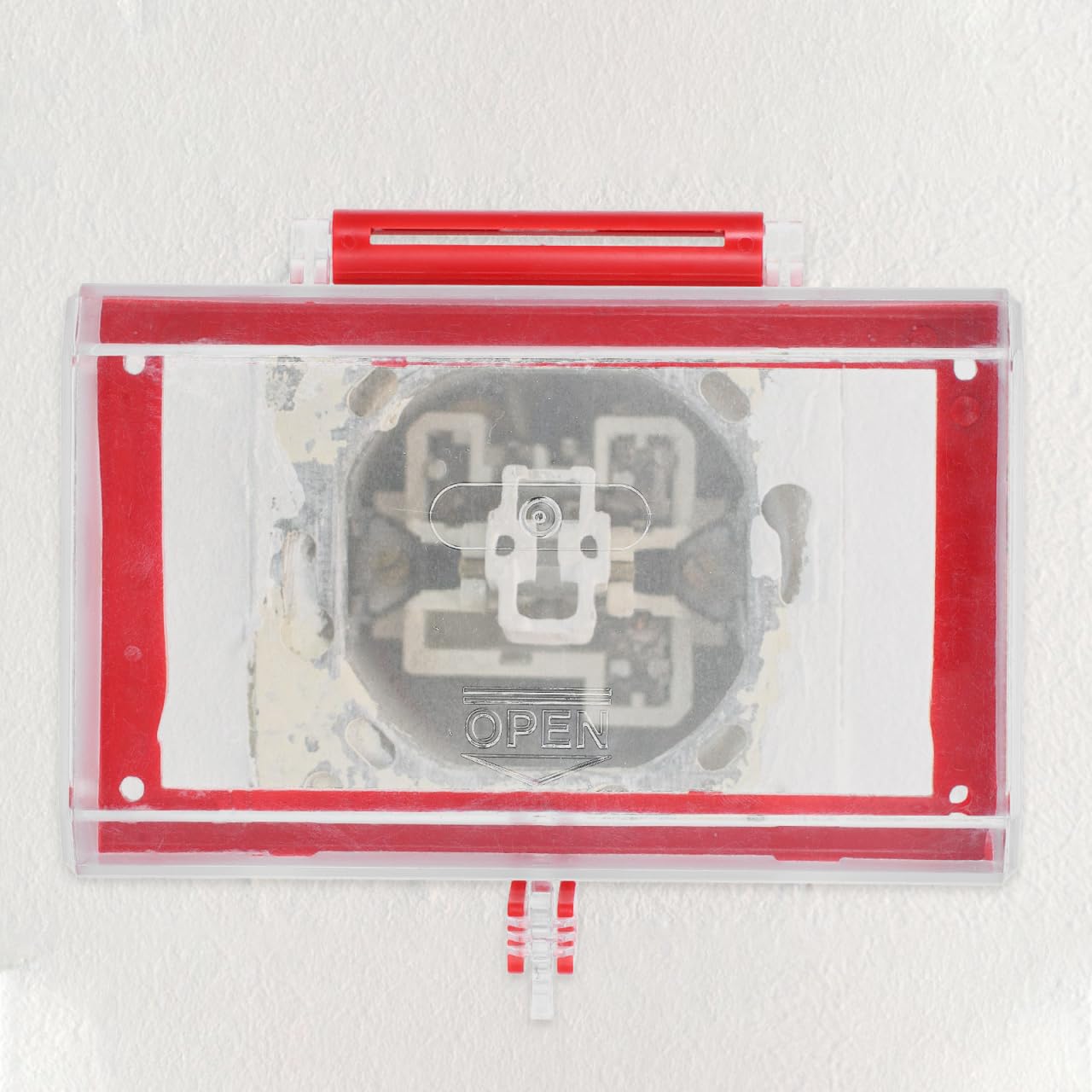 Not-Aus-Tastenabdeckung Transparente Drucktaster-Schutzabdeckung Aus Robustem Kunststoff 6.18X3.74X2.56In Sicherer Schalterabdeckung FüR Elektrische GeräTe Einfache Montage