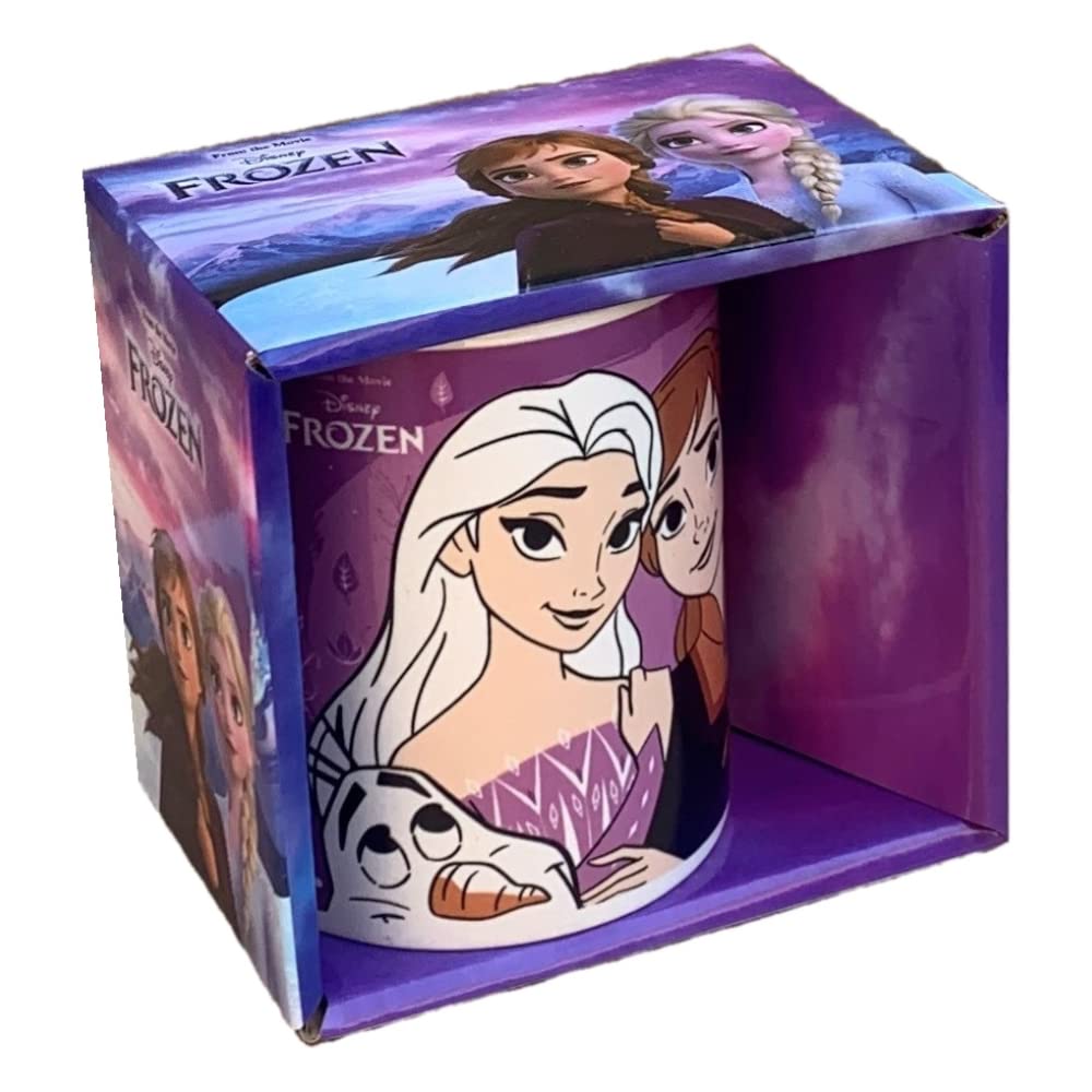 Frozen II Disney Elsa Anna Ceramic Mug 350ml Boxed, Multicolour, H.9,5 x D. 7,5 Cm. - 350 ml - Image 3
