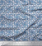 Soimoi Gris satoon crepe japon Tela talavera poblana ootnico tela estampada de costura de tela 42 Pulgadas de ancho