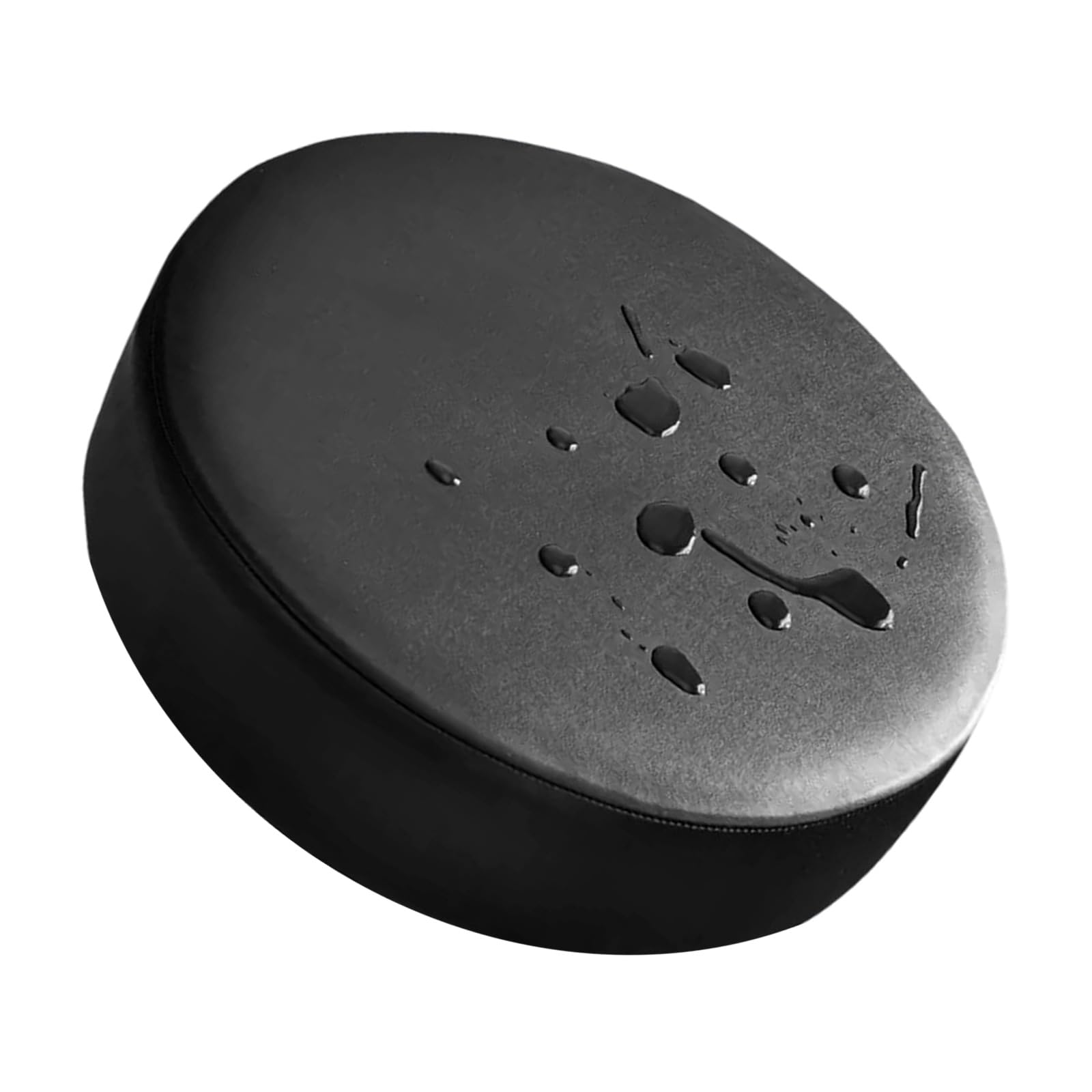 Xjdzineq Faux Leather Round Stool Cover Elastic Dustproof Chair Cushion Seat Protector for Home Furniture Stool Slipcover