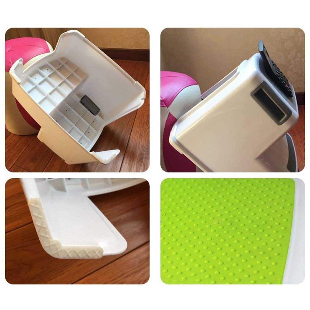 Polsterhocker, Double Level Schuhbank Wechseln Sofa Schritt Fußbank Anti-Rutsch Hockender Toilettenhocker Zum Bad Wohnzimmer (Farbe : Blau, Größe : Toilet Stool+Water Guide)