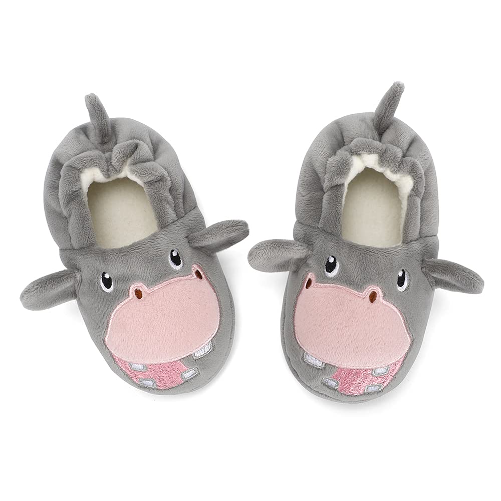 Lacoifa Chausson de Chouette pour Enfant garçon ou Fille Pantoufles Animaux en Tricot d'hiver antidérapants