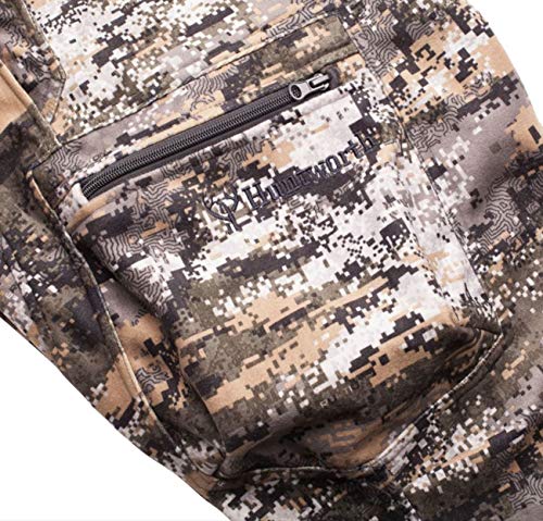 Huntworth Men's Mid Weight Soft Shell Fleece Hunting Pants, Disruption, XX-Large