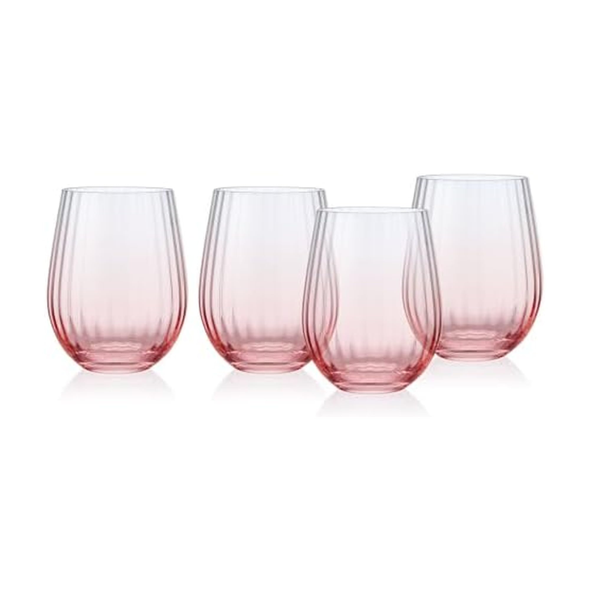 Verres à vin sans pied rose pâle Good Day Optic 591 ml lot de 4