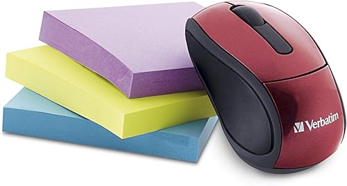 Miniatura 6 de Verbatim 2.4G Mini Ratón Óptico De Viaje Inalámbrico Con Nano Receptor Para Mac Y PC - Rojo