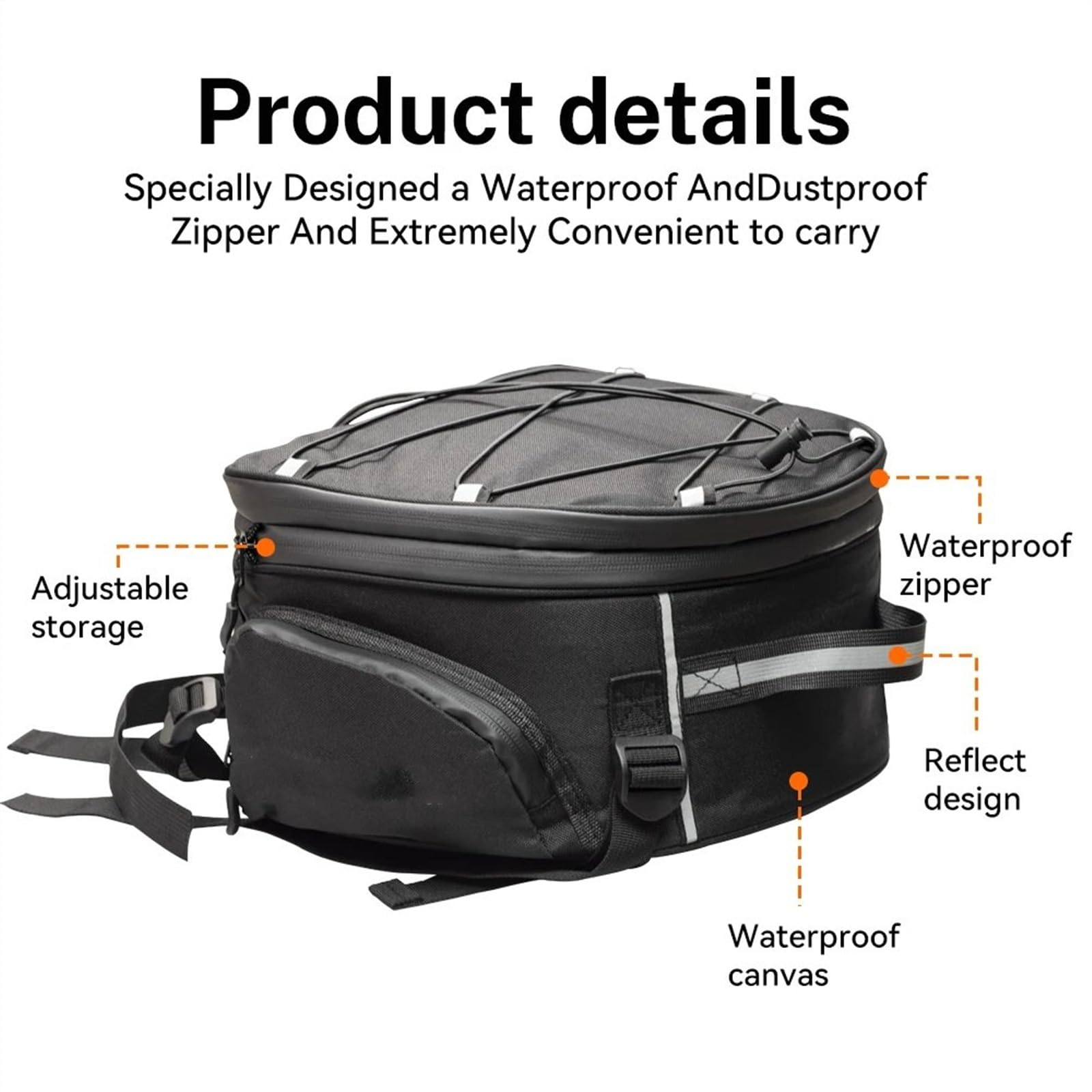 Bolsa Almacenamiento Trasero Para África Para Twin Para CRF1000L Para NC700 Bolsas Para Motocicletas Traseras Para Equipaje