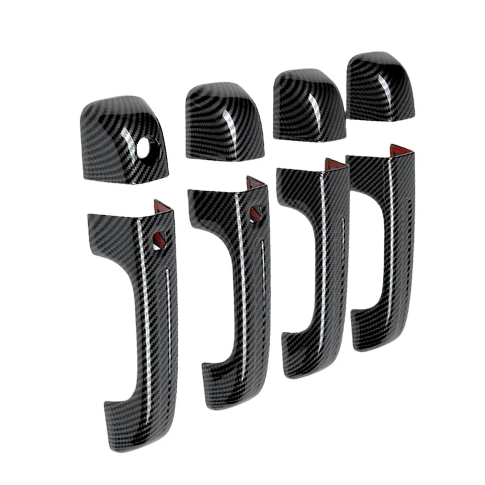 BQWYEDPL 8pcs Fit for Dodge Ram 1500 2019-2021 Door Handle Decoration Cover Trim ABS Shell Decorative Car Exterior Car Door Latch Handle