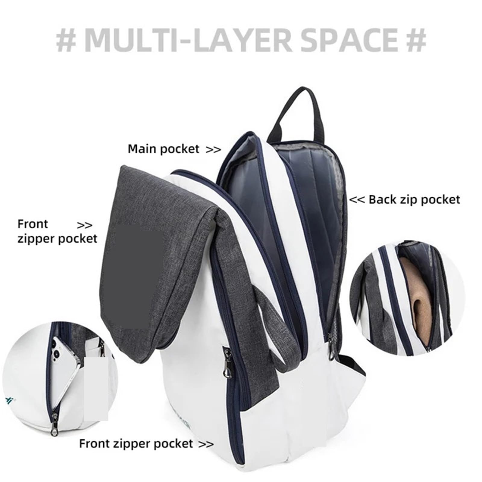 Borsa Da Tennis Borsa for Racchette Da Tennis, Squash, Badminton