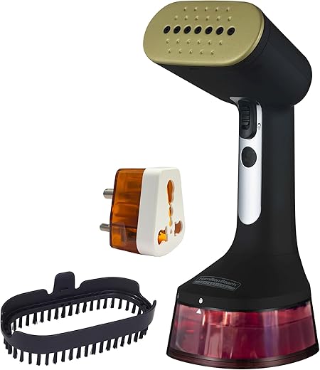 Hamilton Beach Professional Garment Steamer, Steam Iron for Clothes, 1740Watt Fast Heat Up, Turbo Steam Mode, Detachable Fabric Brush, Large 300ml...