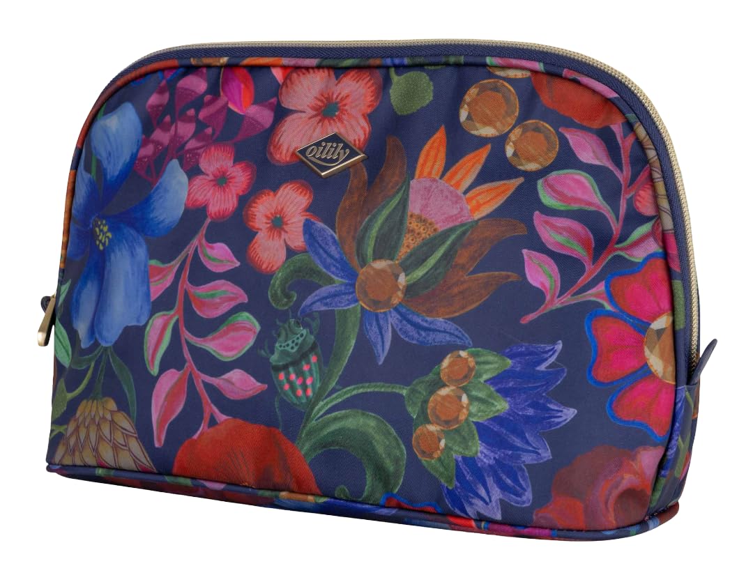 Oilily Neceser Bolsa de Maquillaje Belle Botanique Chiara Cosmetic Bag Peacoat Azul Marino