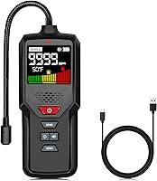 MOESAPU Natural Gas Leak Detector: 9.6in Gooseneck, 0-9999ppm, 2 Sensitivity Levels, Rechargeable 85dB Alarm for Propane Methane Home Safety
