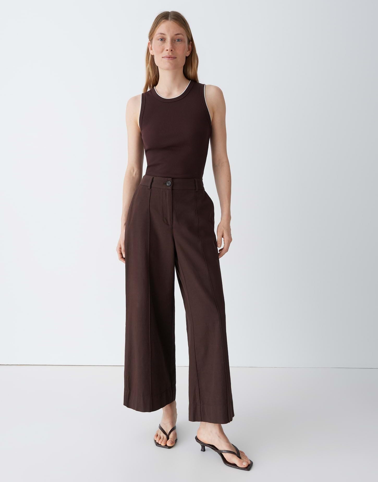 OPUS Damen City Pants | MEERI Breath Relaxed City Pants aus Baumwoll Leinen Mix