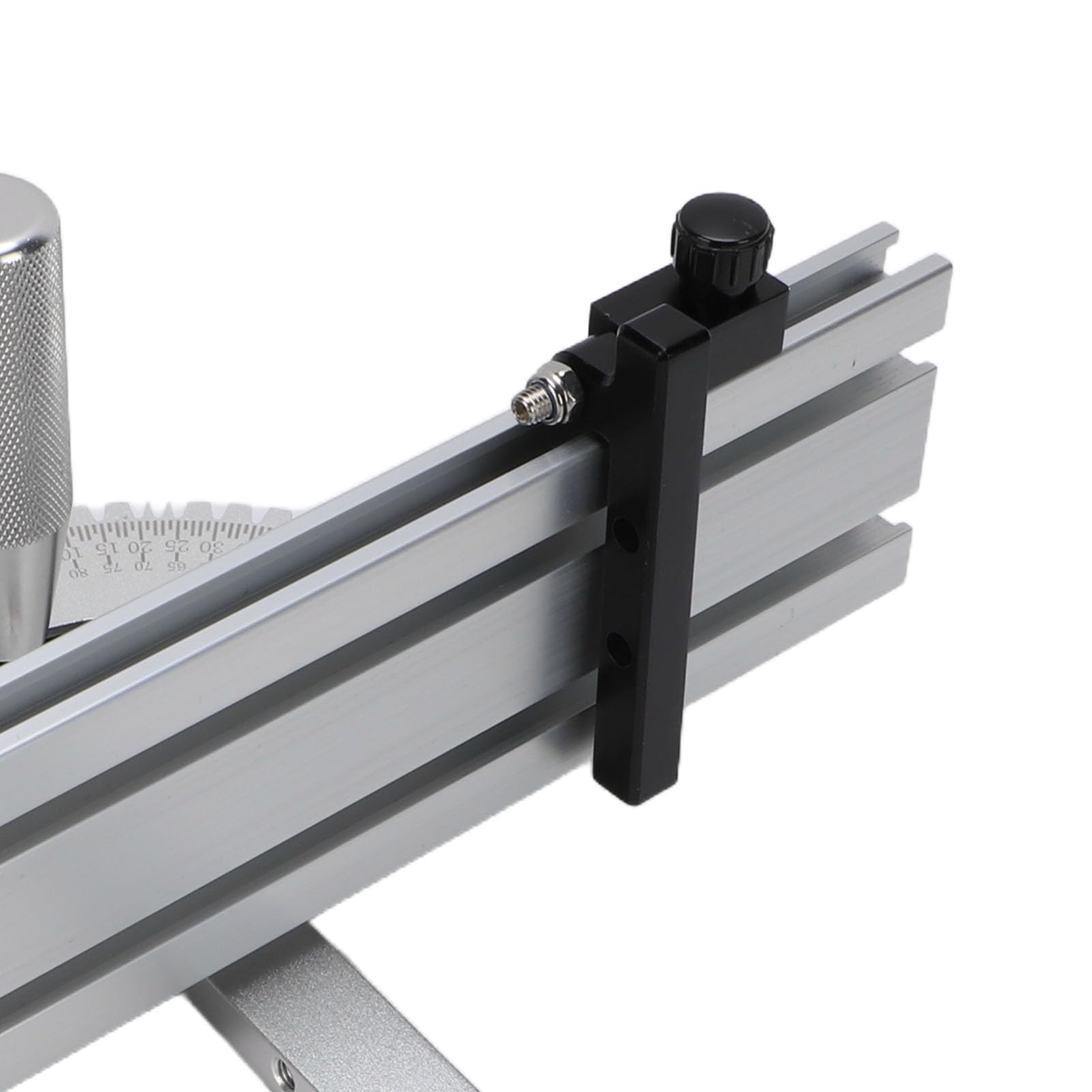 Eujgoov Mitraż 250 Mm z Aluminium Stopu z Regulowanym Kątownikiem | Pilarka Tarczowa do Drewna, Stalowy Prowadnik, Prowadnice w Rowku T i Poza Rowkiem T, Cięcia Pod Kątem 45 Stopni, Mechanizm