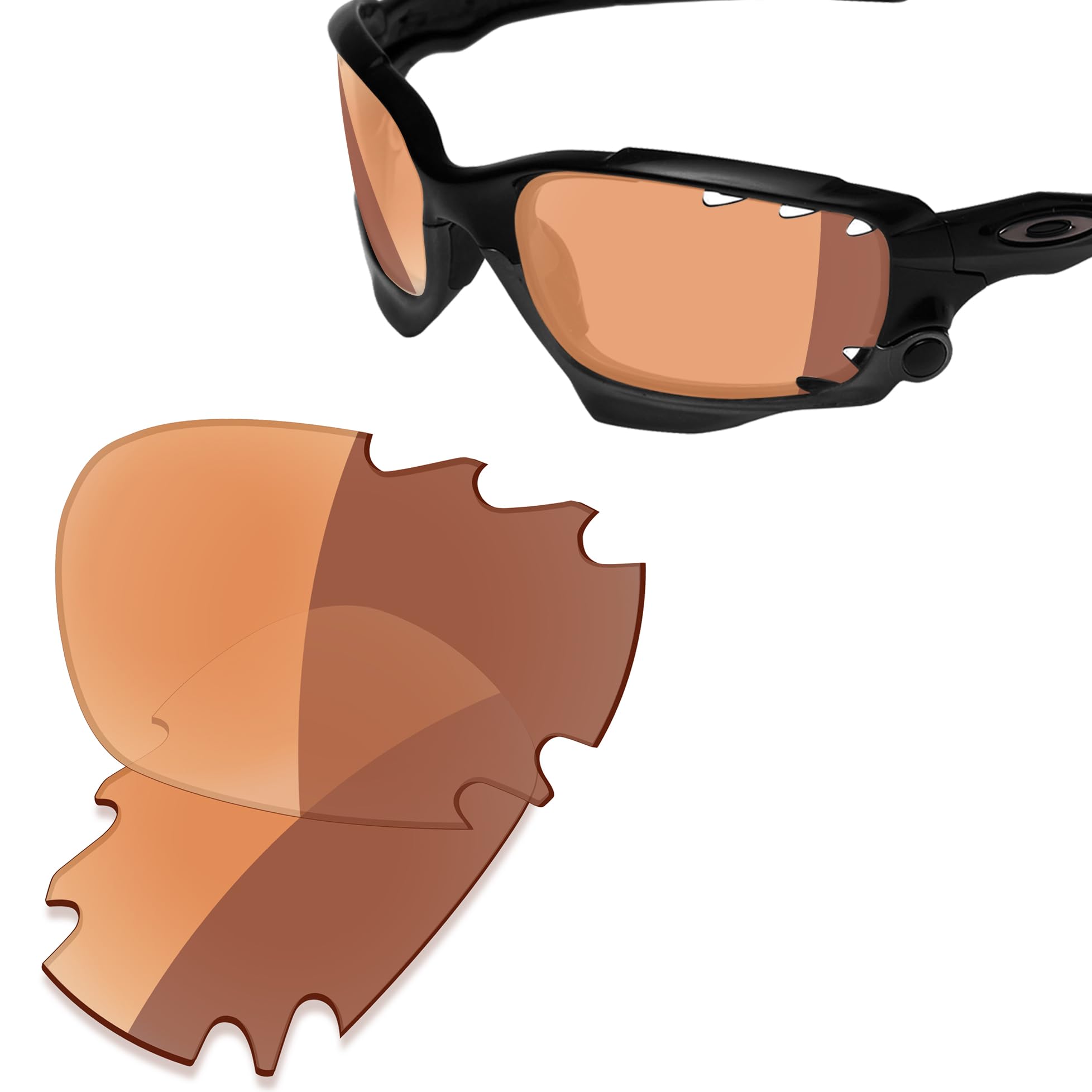 Saucer Kit di lenti e gomma Premium per Oakley Jawbone Vented Racing Jacket
