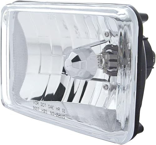 Miniatura 6 de United Pacific 31388 Faro rectangular de cristal de 4 x 6 pulgadas, resistente antivibración, reflector reforzado, DOTSAE, haz bajo, una unidad